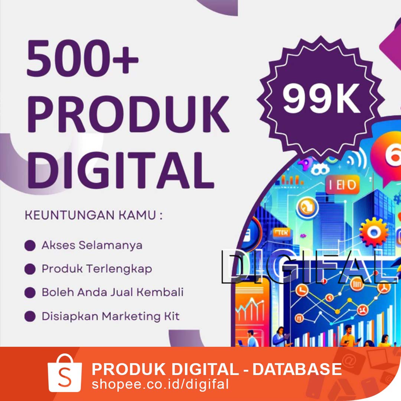 500+ Produk Digital Premium Siap Jual 100% profit buat kamu