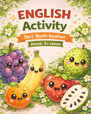 image for Worksheet English Activity seri Buah-buahan button