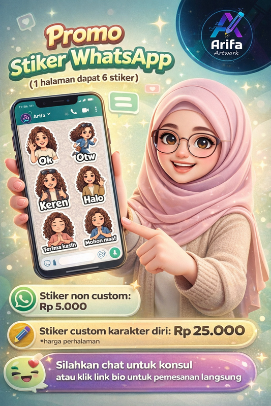 Highlight image for Stiker whatsapp custom karakter diri