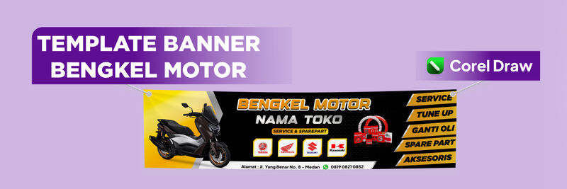 Highlight image 1 for Template Banner Bengkel Motor