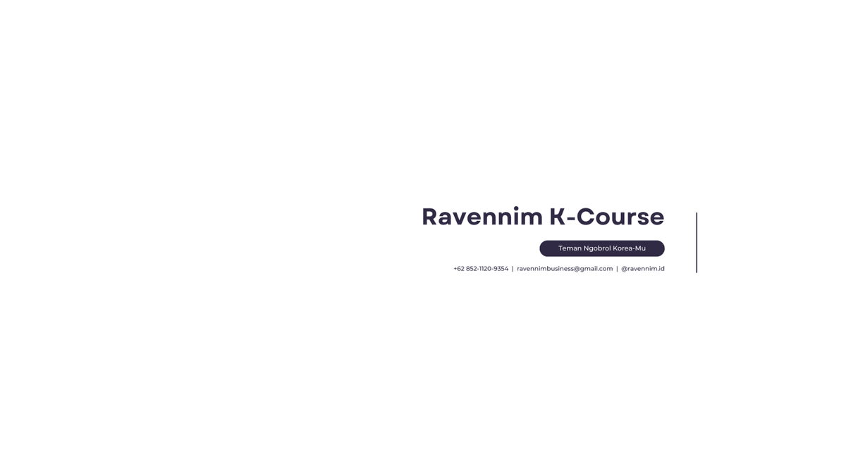 Ravennim Korean Course profile background