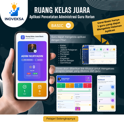 image for Aplikasi Administrasi Guru - Ruang Kelas Juara (Basic) button