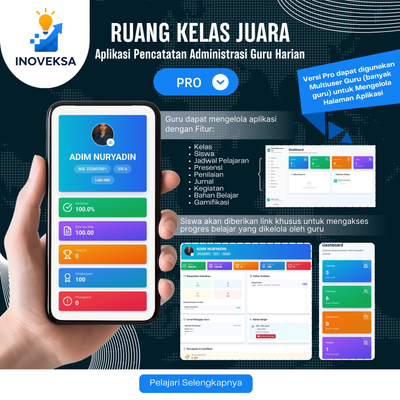 image for Aplikasi Administrasi Guru - Ruang Kelas Juara (Pro) button