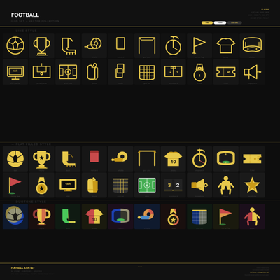 Football Icon Set