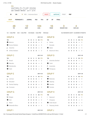World Cup 2026 Template