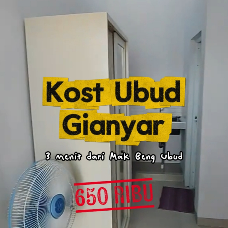 Highlight image for Kost Dekat Mak Beng, Lokasi Ubud, Gianyar | Harga Sewa Rp 650K per bulan