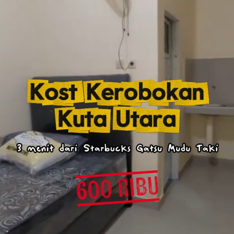 Highlight image for Kost Dekat Starbucks Gatsu Mudu Taki, Lokasi Kerobokan, Kuta Utara | Harga Sewa Rp 600K/Bulan