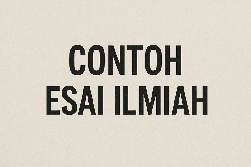 Highlight image 1 for Contoh Esai Ilmiah Juara Nasional di UGM