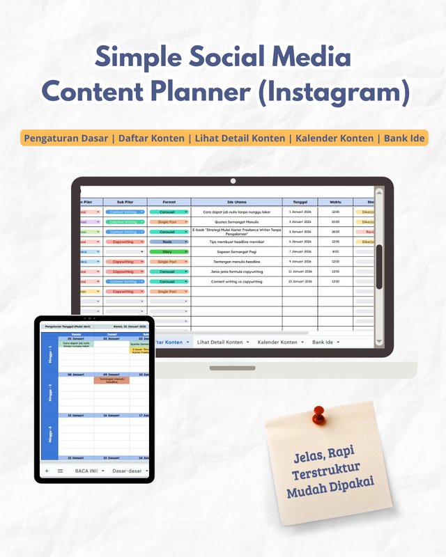 Highlight image for Template Content Planner Instagram 