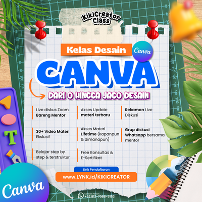 image for Kelas Desain Canva button