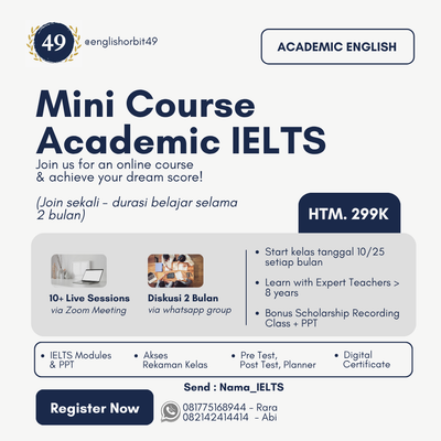 image for Mini Course IELTS  button
