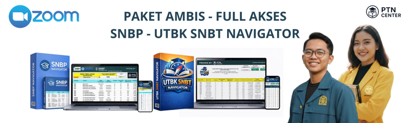 Highlight image for [Best Seller] PAKET AMBIS - Full Akses SNBP & UTBK SNBP Navigator + Zoom Tiap Bulan