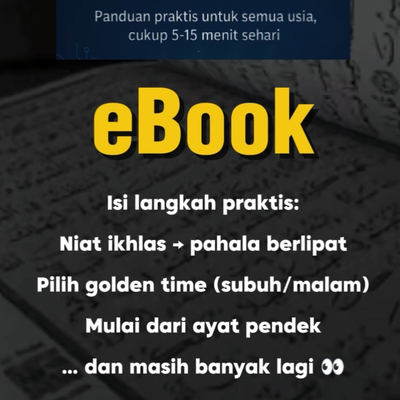 image for 7 Langkah Mudah Konsisten Membaca & Memahami Bahasa Al-Qur’an button
