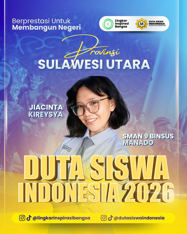 Highlight image 1 for Jiacinta Kireysya - SMAN 9 Binsus Manado