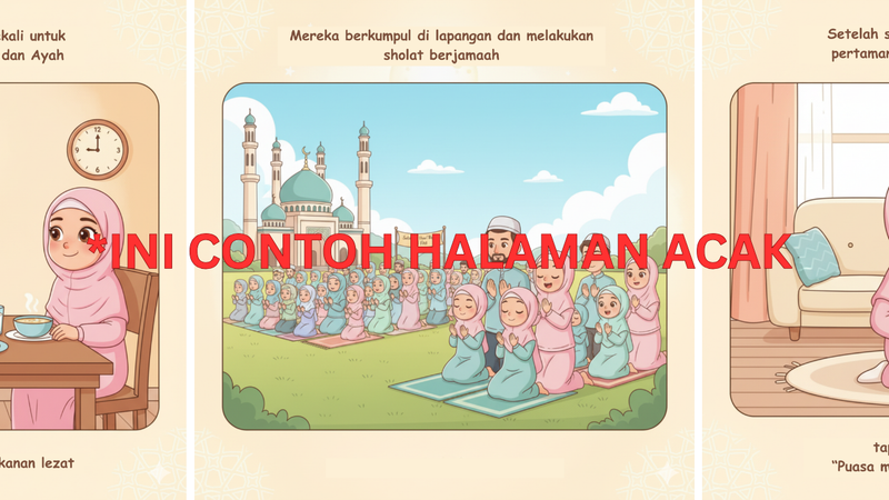 Highlight image 2 for Ramadhan Pertama Layla | Buku Cerita Anak Digital | E-BOOK (File PDF Digital)