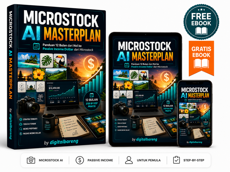 Highlight image 1 for Free Ebook: MICROSTOCK AI MASTERPLAN