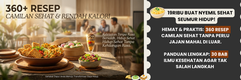 Highlight image 1 for EBOOK - Rangkuman 360+ Resep Camilan Sehat & Rendah Kalori (400+ Halaman)