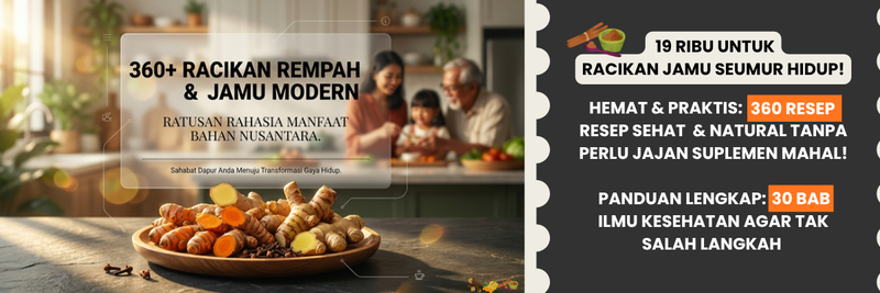 Highlight image for Ebook: 360+ Racikan Rempah & Jamu Modern  (400 Halaman )
