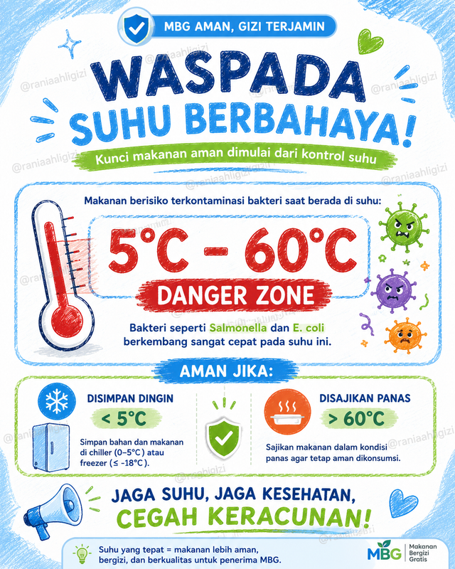 Highlight image for POSTER DANGER ZONE | Keamanan Pangan & Food Safety - GRATIS
