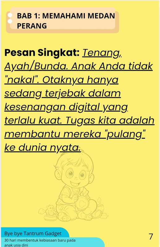 Highlight image for E-Book Bye Bye Tantrum Gadget, 30 Hari Membentuk Kebiasaan Baru Pada Anak Usia Dini