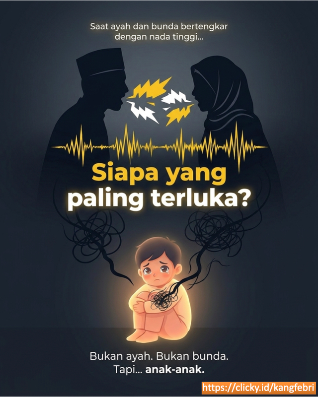 Highlight image for [GRATIS] orang tua bertengkar, anak menjadi korban