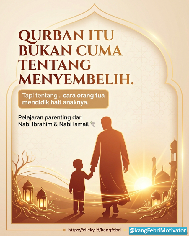 Highlight image 1 for [GRATIS] Qurban bukan cuma tentang menyembelih (pelajaran parenting dari nabi Ibrahim)