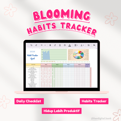 image for Template Blooming Habits Tracker button