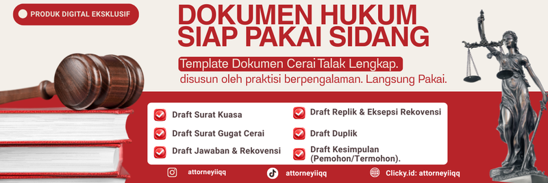 Highlight image for Paket Lengkap Template Dokumen Permohonan Cerai Talak
