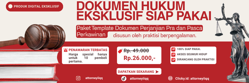 Highlight image for PAKET TEMPLATE DOKUMEN PERJANJIAN PRA DAN PASCA PERKAWINAN