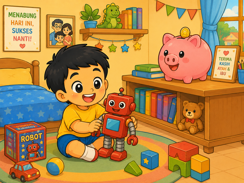 Highlight image for [Free] Buku Rafi dan celengan Pintar