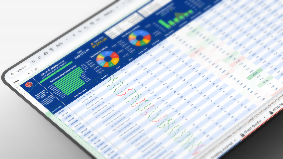 Stock Screening Sheet profile background