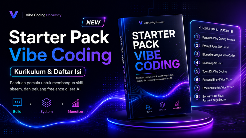 Purchase Kurikulum Ebook Starter Pack Vibe Coding Untuk Pemula | Clicky