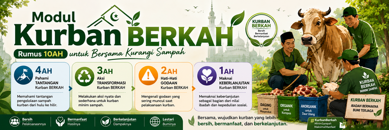 Highlight image 1 for Modul Kurban BERKAH: Rumus 10AH untuk Bersama Kurangi Sampah