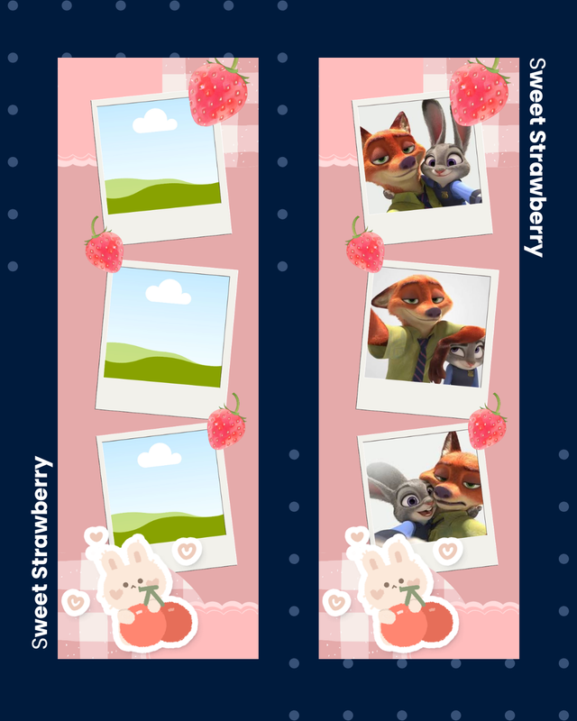 Highlight image for Photo Strip Sweet Strawberry