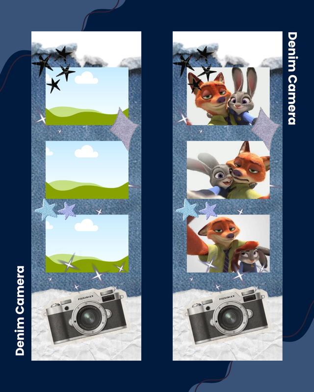 Highlight image for Photo Strip Denim Camera