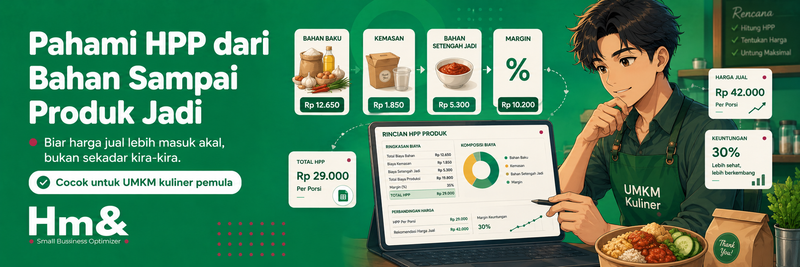 Highlight image 3 for Template HPP Produk Kuliner UMKM - Google Sheets Otomatis