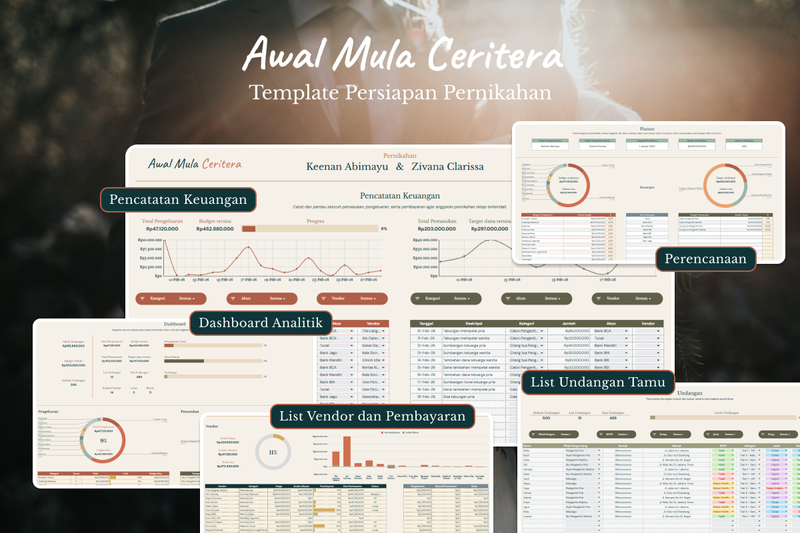 Highlight image 1 for Ultimate Wedding Planner | Template Persiapan Pernikahan - Awal Mula Ceritera