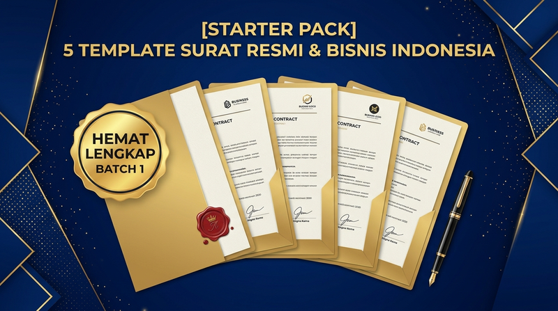 Highlight image for [PAKET HEMAT] 5 Format Master Surat Resmi, Bisnis & Properti Indonesia (.ZIP)