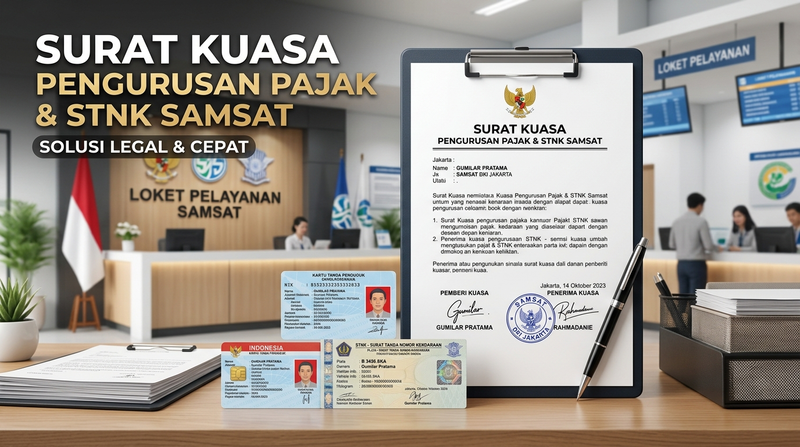 Highlight image for Surat Kuasa Pengurusan Pajak Kendaraan & Balik Nama STNK Samsat (.DOCX)