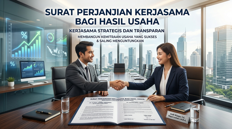 Highlight image for Surat Perjanjian Kerjasama Bagi Hasil Usaha & Investasi Modal (.DOCX)