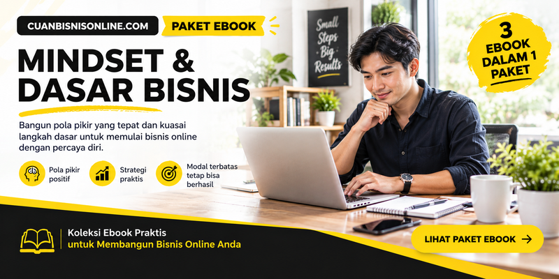 Highlight image for Paket Ebook Mindset & Dasar Bisnis – 3 Ebook Siap Akses