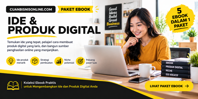Highlight image for Paket Ebook Ide & Produk Digital – 5 Ebook Siap Akses