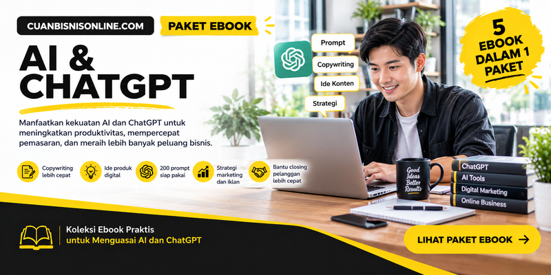 Highlight image for Paket Ebook AI & ChatGPT – 5 Ebook Siap Akses