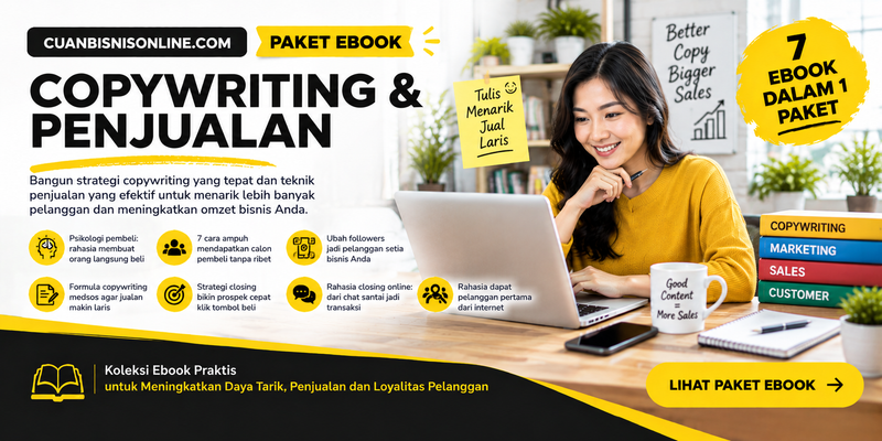 Highlight image for Paket Ebook Copywriting & Penjualan – 7 Ebook Siap Akses