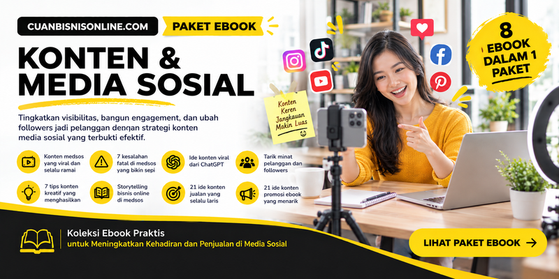 Highlight image for Paket Ebook Konten & Media Sosial – 8 Ebook Siap Akses